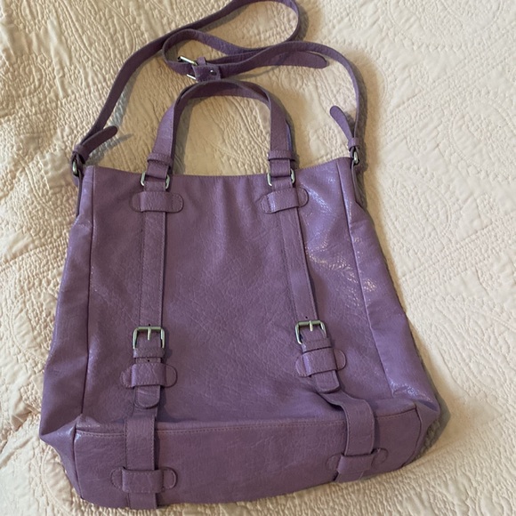 💜SUPER PRETTY large crossbody bag. Joy & Lucca. Gorgeous deep LAVENDER 💜 - Picture 5 of 12